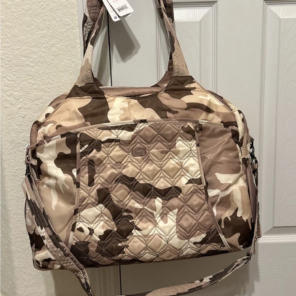 LUG Pontoon Weekender Beige Camo Sand Tote Travel Bag/Tote Bag New With Tags
